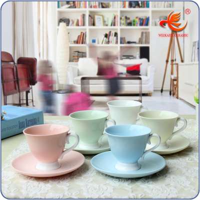 cup and saucer ceramic 2017 New food grade